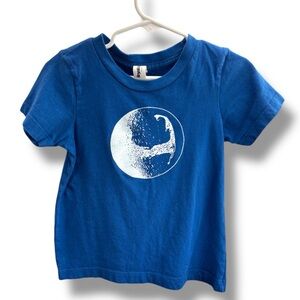 Royalapparel Royal Blue 2T SS with Cape Cod graphic. Made in USA. Exclnt cndtn.